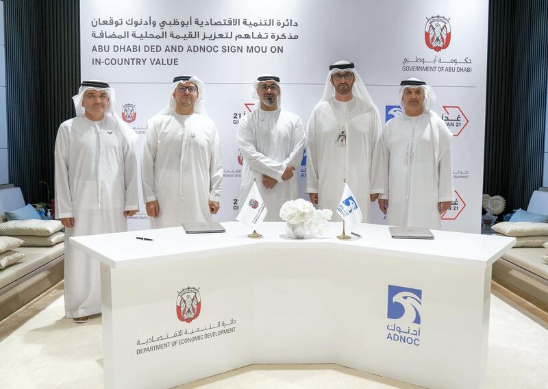 Sheikh Khalid bin Mohamed bin Zayed, Member of the Abu Dhabi Executive Council and Chairman of the Abu Dhabi Executive Office, was present during the signing ceremony. The MoU was signed by Dr Sultan Al Jaber, Minister of State and ADNOC Group CEO, and Mohammed Ali Al Shorafa Al Hammadi, ADDED Chairman. Wam