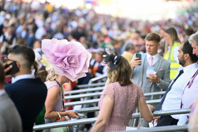 Grand floral attire. Getty Images for Ascot Racecourse