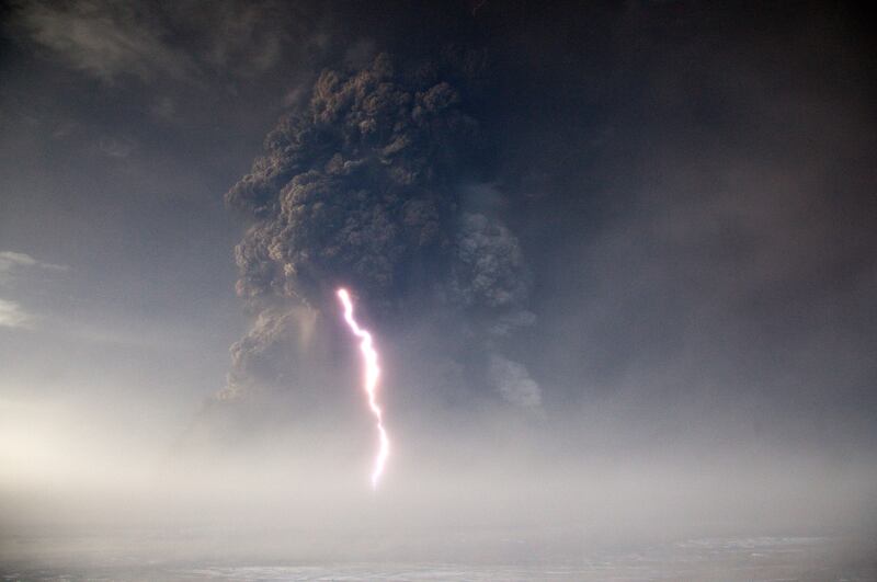 Grimsvotn in Iceland sends thousands of tonnes of volcanic ash into the sky after erupting in May 2011. The ash cloud forced Iceland to close its airspace. Getty