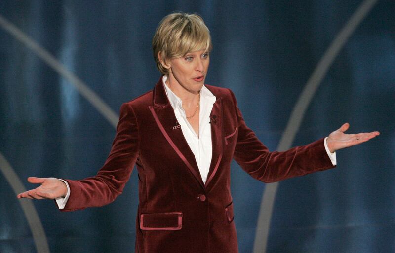 Ellen DeGeneres hosted the Oscars twice, in 2007 and 2014. AP Photo