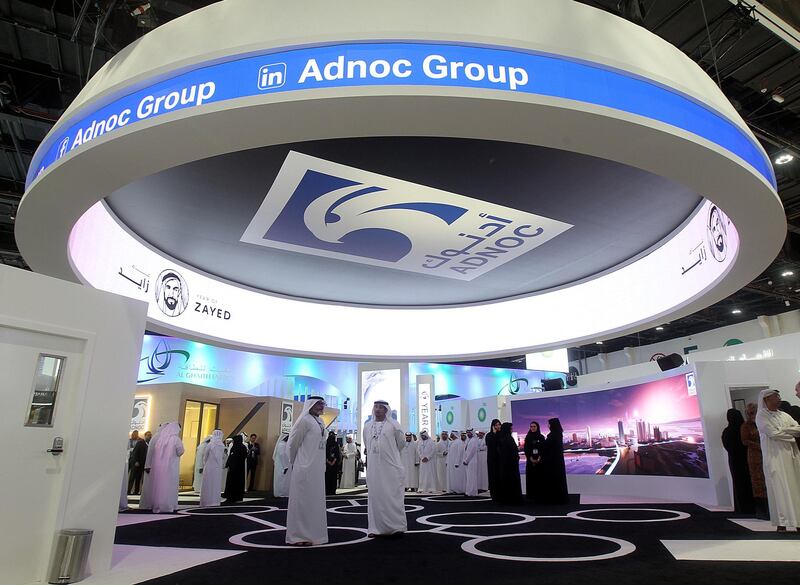 Abu Dhabi, November, 14, 2018: General view of the Adnoc stand during the ADIPEC in  Abu Dhabi. Satish Kumar for the National/ Story by Jennifer Ghana