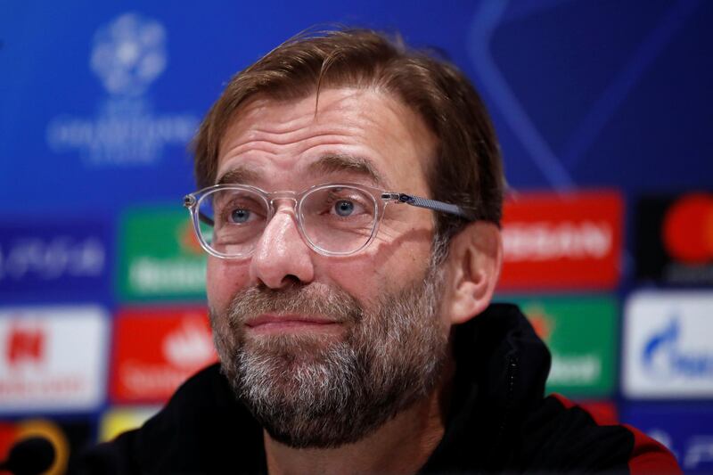 Soccer Football - Champions League - Liverpool Press Conference - Anfield, Liverpool, Britain - December 10, 2018   Liverpool manager Juergen Klopp during a press conference   Action Images via Reuters/Carl Recine