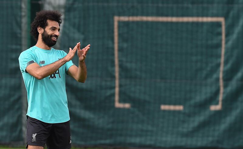 LIVERPOOL, ENGLAND - JULY 24: (THE SUN OUT. THE SUN ON SUNDAY OUT) Mohamed Salah of Liverpool during a training session  at Melwood Training Ground on July 24, 2020 in Liverpool, England. (Photo by John Powell/Liverpool FC via Getty Images)