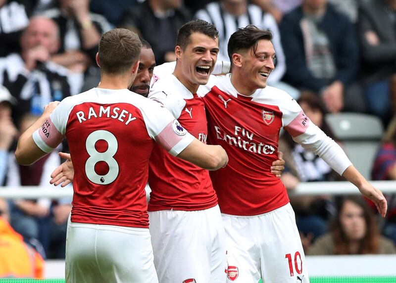 Centre midfield: Granit Xhaka (Arsenal) – A fine free kick broke the deadlock at Newcastle and extended his record of scoring all his Premier League goals from long range. Reuters