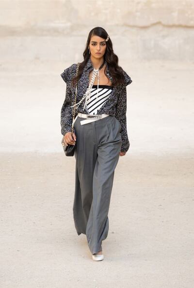 Nora Attal on the Chanel runway, Cruise 2022. Photo: Chanel