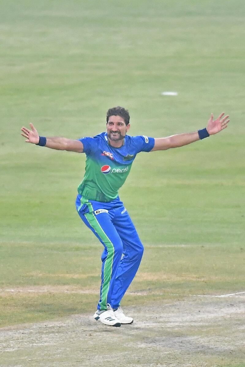 Multan Sultans' Sohail Tanvir picked up three wickets in the win over Islamabad United in the PSL qualifier. Courtesy PCB