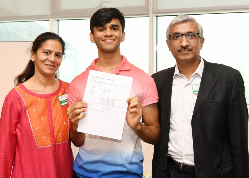 Dave Yash celebrates his results with his family.
