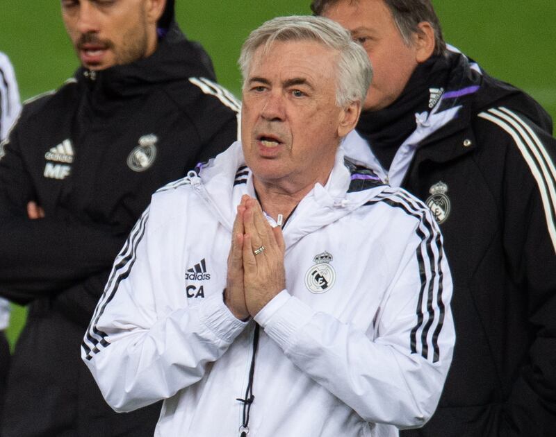 Real Madrid head coach Carlo Ancelotti. EPA