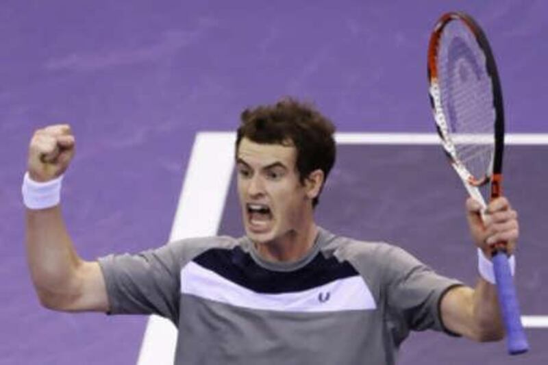 Andy Murray of Britain has secured the right to lock swords with the world's best three players.