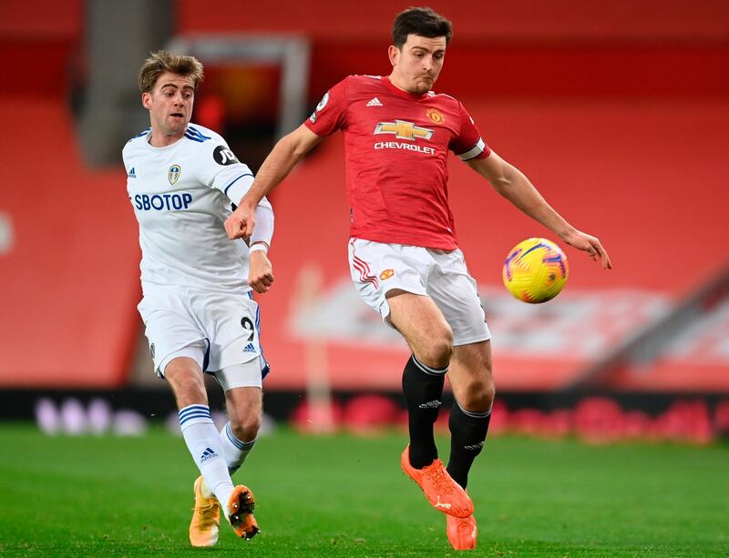 Harry Maguire - 7. Won’t be happy to concede two at home, but strong at the back and hard to beat as Leeds attacked in waves and won six corners in each half. Got forward himself too and had a late header saved. EPA