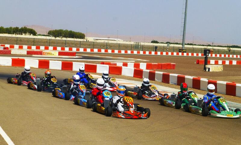Kart racing is big in the UAE. Courtesy Al Ain Raceway