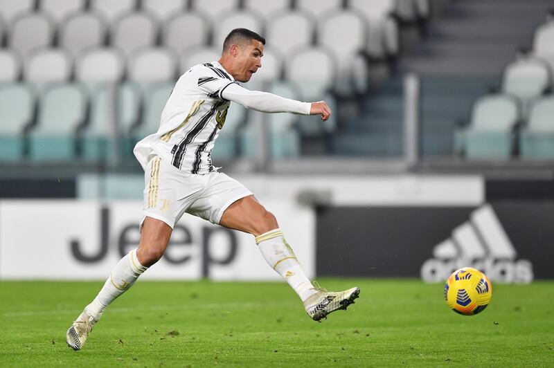 Ronaldo scores Juve's third goal. Getty