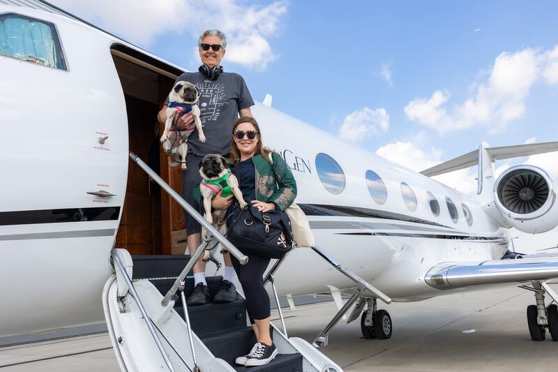 K9 Jets is launching its private jet service for pets from Dubai to Farnborough in the UK. Photo: K9 Jets