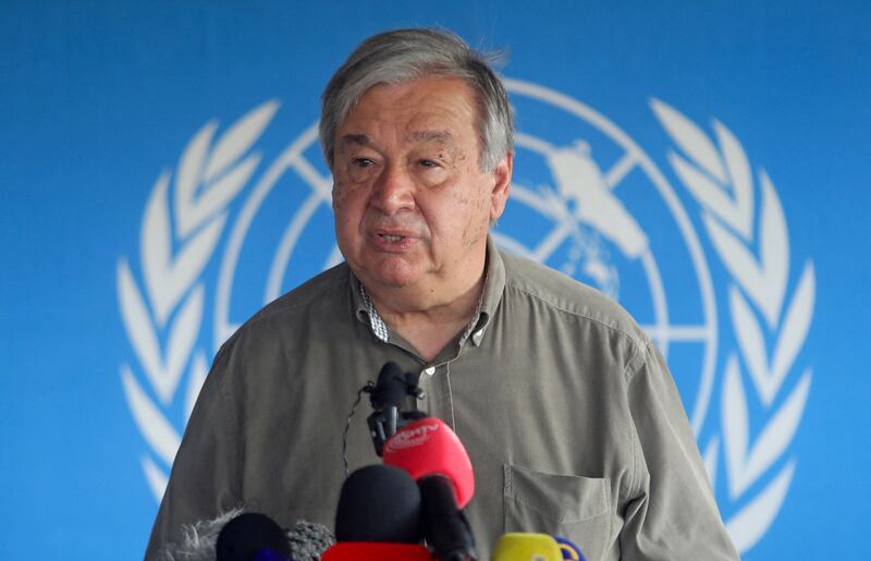 UN Secretary General Antonio Guterres's two-day Afghanistan meeting will begin on May 1. Reuters