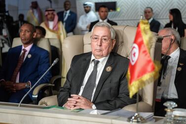 There have been calls for Algerian interim president Abdelkader Bensalah to stand down. AFP
