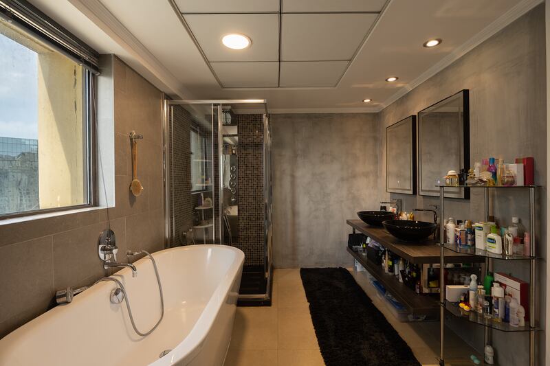 One of two large bathrooms.