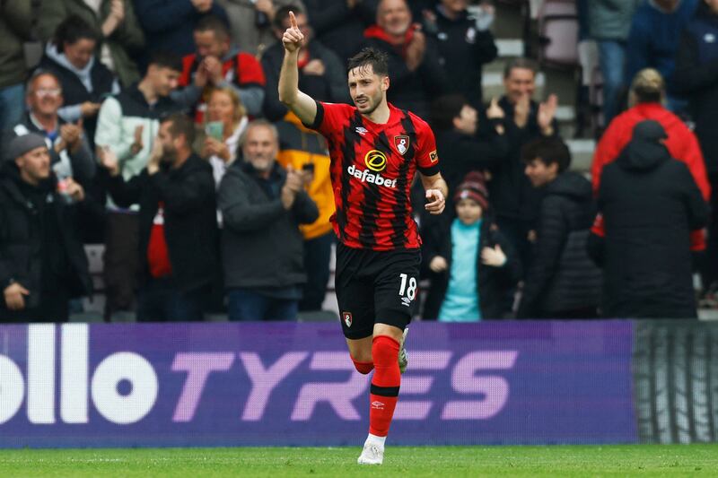Matias Vina – 7. Scored a stunner to level for Bournemouth and had a chance to double his tally when played through by Christie. Defensively, though, was given the runaround by Madueke. AFP