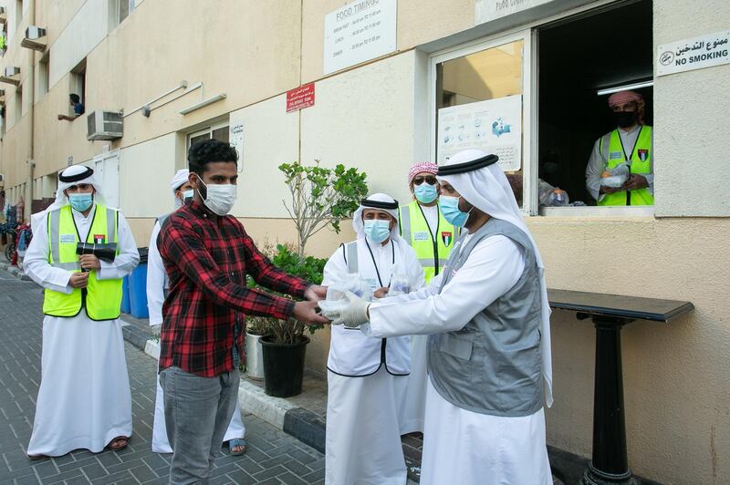 The food went to those most in need. Islamic Affairs and Charitable Activities Department