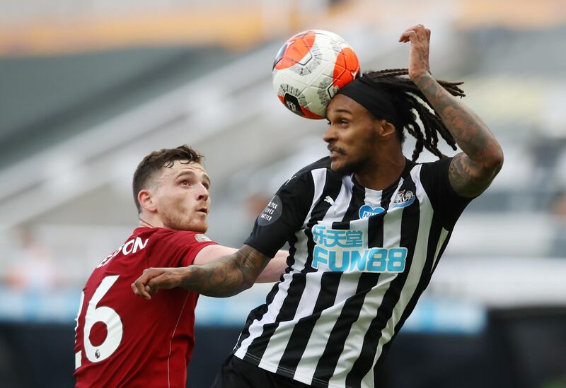 Valentino Lazaro - 5: One of three loan players in Newcastle's starting line-up. A rare start but, like the rest of Newcastle's midfield, spent the game chasing Liverpool shadows. Allowed Mane to cut inside and score the third. Reuters