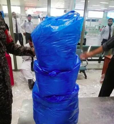 More than 24 kilograms of top-grade heroin was allegedly discovered by the Airport Security Force (ASF) in luggage and sewn into woman’s clothes.Courtesy: Ben Lack