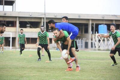Iraq rugby team training. Courtesy Ahmed Qasim Hussein
