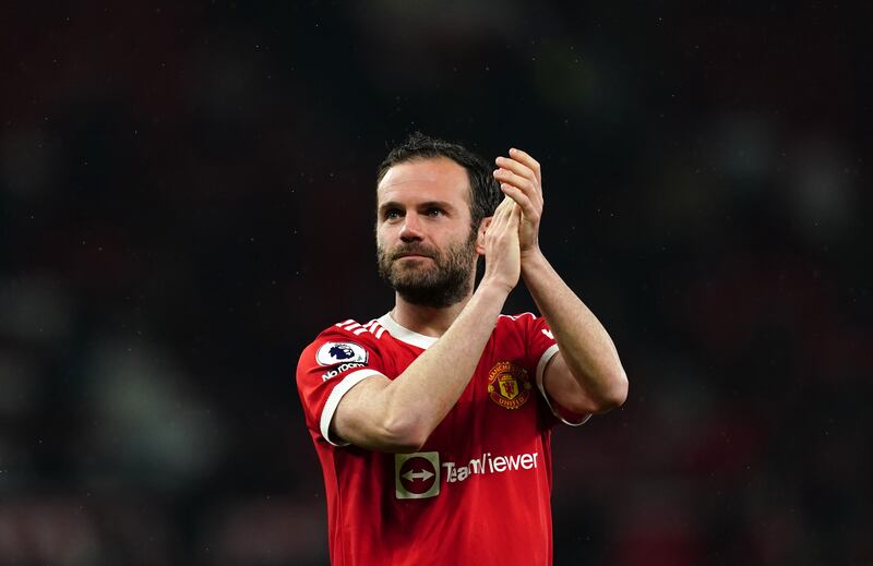 Long serving midfielder Juan Mata is leaving Manchester United this summer. PA