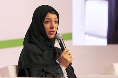 Reem Al Hashimy, UAE Minister of State for International Co-operation, has delivered a message of hope as Expo 2020 Dubai organisers consider plans to delay the event until next year. Pawan Singh / The National    