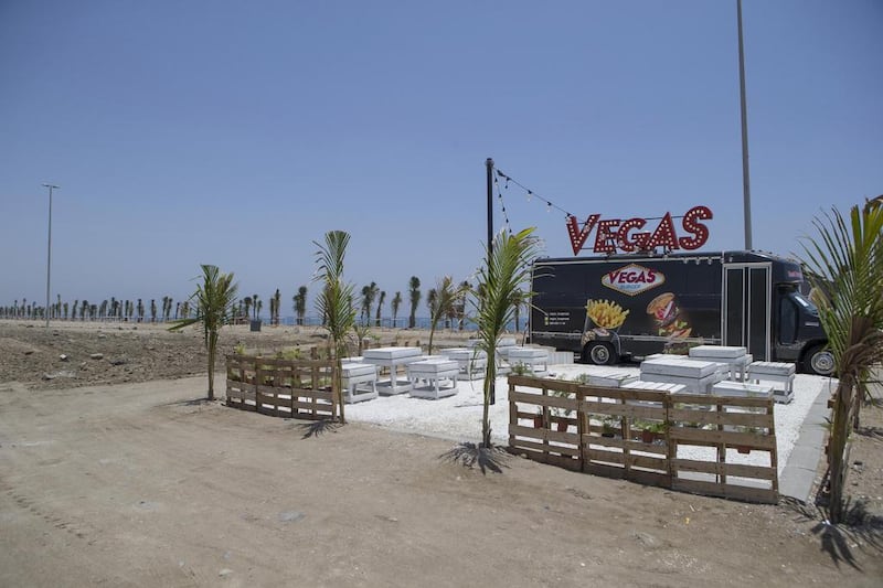 The upgrade plan for a stretch of beachfront in Fujairah includes entertainment facilities, restaurants, shaded seating areas, public toilets and a jogging track. Antonie Robertson / The National 