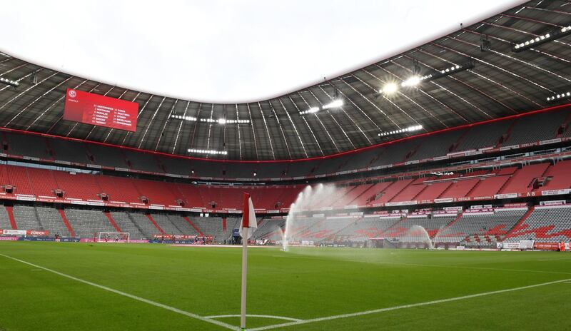 The Allianz Arena before the start of the match on Saturday. Reuters