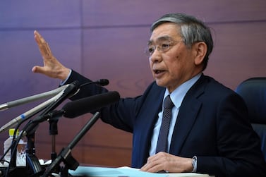 Bank of Japan governor Haruhiko Kuroda - Japanese central bank on Monday expanded its bond buying programme to support the country's economy. AP Photo