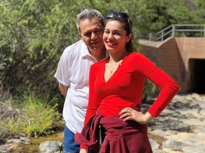 Gazelle Sharmahd with her father Jamshid Sharmahd before his abduction and detention in Iran. Photo: Gazelle Sharmahd