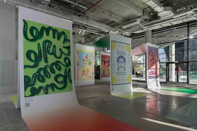 Regional designers were tasked with creating posters under the theme of Memory Box. Photo: ICD Brookfield Place