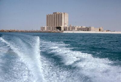 A view of Hilton Abu Dhabi taken around 1975. Courtesy Alain Saint-Hilaire