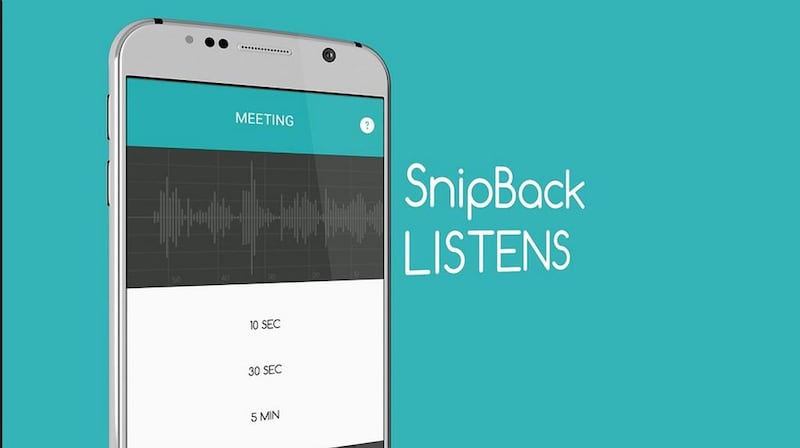 Snipback - Voice Recorder app. This ingenious twist on the voice-memo app allows you to record only the most important insights from business conversations, rather than having to save audio of an entire hour-long meeting and then painstakingly transcribe it afterwards. Courtesy Snipback