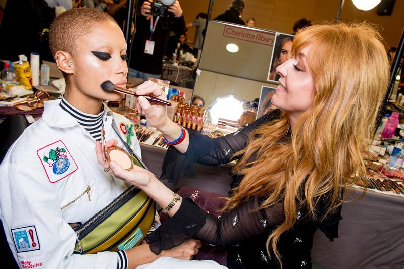 Charlotte Tilbury and model Adwoa Aboah, left