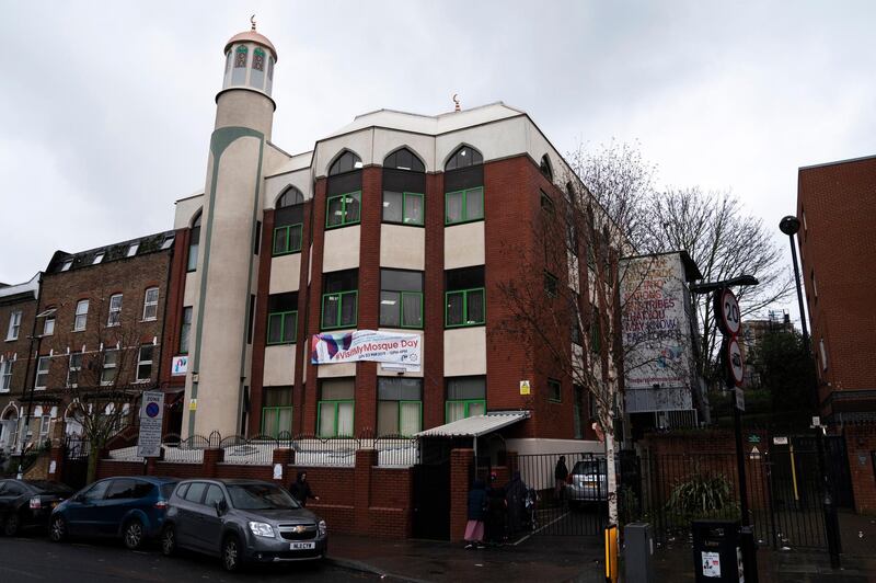 epa07411489 A photograph showing the exterior of Finsbury Park Mosque during a visit by British Labour Party Leader Jeremy Corbyn on the occasion of 'Visit My Mosque Day', in Central London, Britain, 03 March 2019. VisitMyMosque Day  is a national annual campaign facilitated by the Muslim Council of Britain (MCB) encouraging 250+ mosques across the UK to hold open days to welcome in their neighbours from all faiths.  EPA/WILL OLIVER