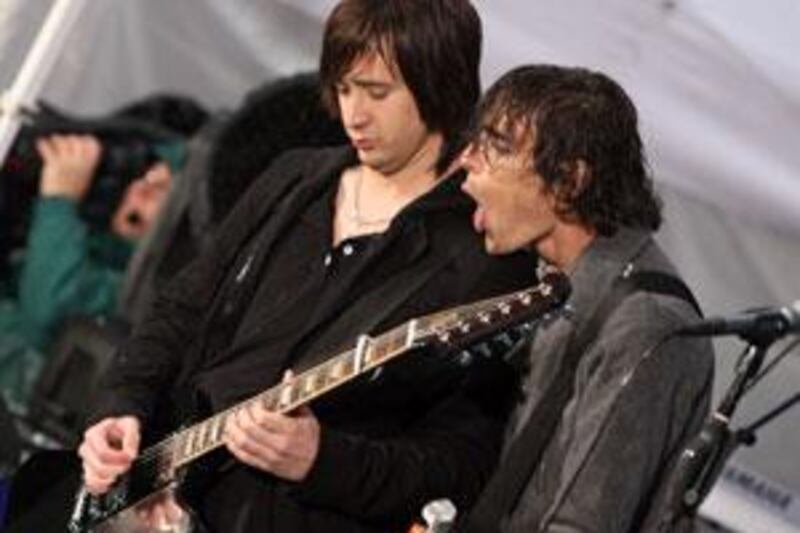 All-American Rejects' Nick Wheeler and Tyson Ritter.