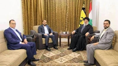 Hezbollah secretary general Hassan Nasrallah met with Houthi spokesman Mohamad Abdelsalam and council members Abdul Malik Al Ajri and Ibrahim Al Daylami. Hezbollah media relations HO