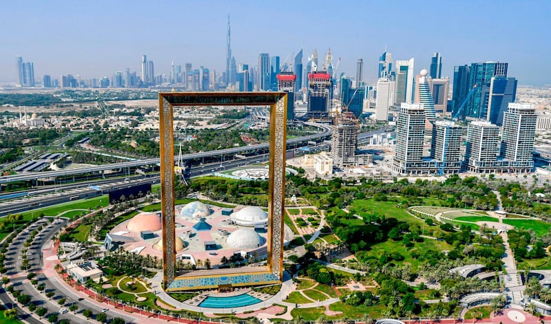 The Dubai Frame landmark.