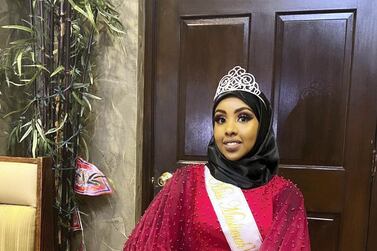 Winner of the fourth Miss Muslimah pageant USA, Zehra Abukar. Courtesy Miss Muslimah USA