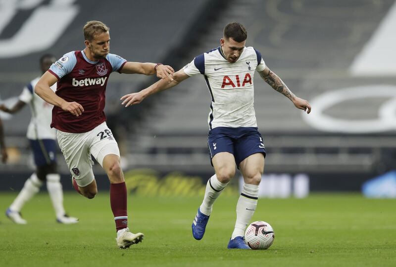 Pierre-Emile Hojbjerg - 7: The Dane gives Spurs a foothold in the game. Simple yet satisfying but will be raging his team haven't walked away with three points. Reuters