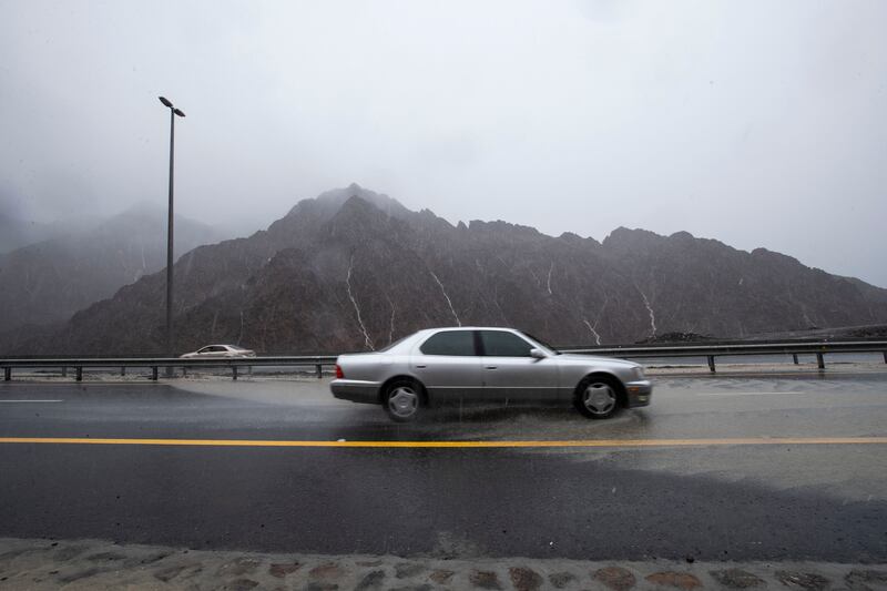 A waterlogged road in the mountains. Ruel Pableo for The National
