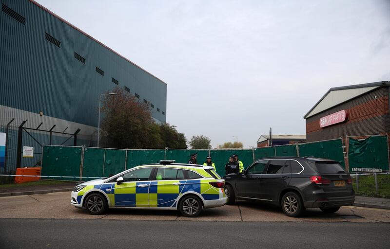 Police have launched a multiple murder investigation following the discovery of the container at an industrial park in the town of Grays. Reuters