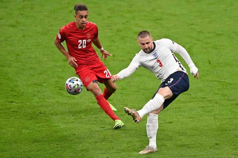 Luke Shaw 7 - Superb against Ukraine in Rome, gave the free-kick away which led to the opening goal – and the first goal England conceded in seven games. Timed a run and crossed as England pushed for a second on 58 minutes and became more emboldened.