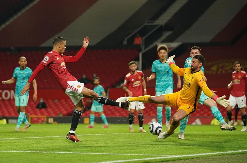 SUBS: Mason Greenwood - 7. On for Fred after 63 and immediately improved United. Double shot on target after 70 as United pushed for an unlikely equaliser.
Nemanja Matic N/A - On for Bailly after 86. Reuters