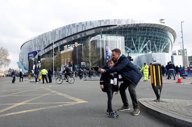 General view outside the Tottenham Hotspur Stadium. Tottenham Women will host North London rivals Arsenal at the venue on November 17, 2019. Reuters