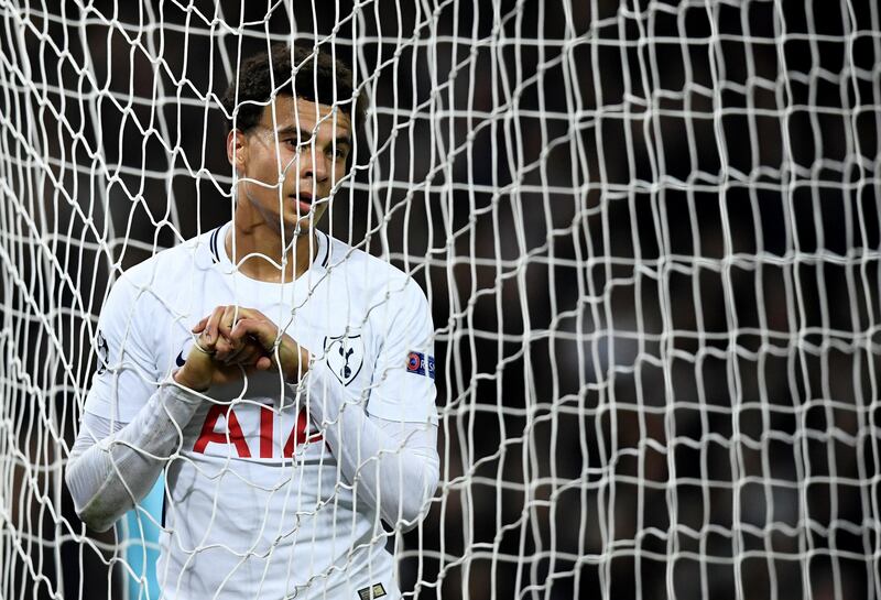 Soccer Football - Champions League - Tottenham Hotspur vs Real Madrid - Wembley Stadium, London, Britain - November 1, 2017   Tottenham's Dele Alli looks dejected after missing a chance to score    REUTERS/Dylan Martinez     TPX IMAGES OF THE DAY
