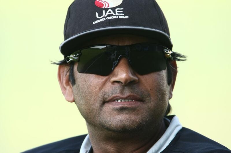 Former Pakistani fast bowler and UAE coach Aaqib Javed wants to take his side on a tour of Pakistan. Delores Johnson / The National