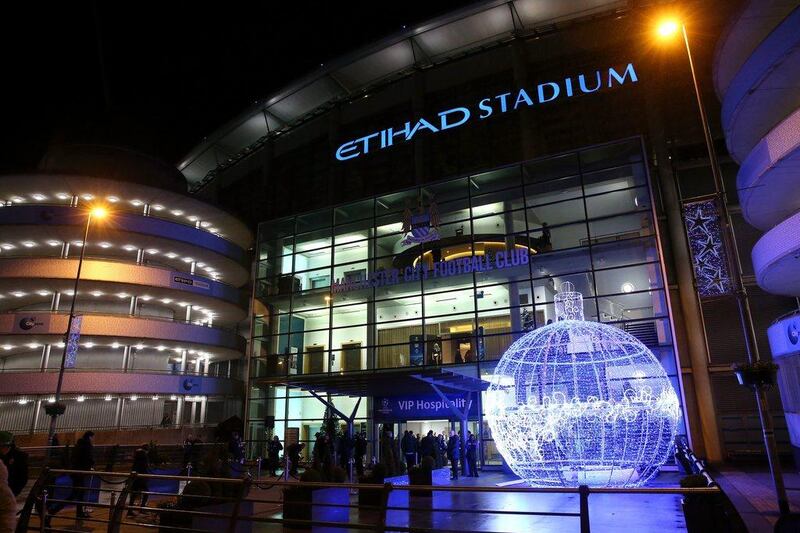 A general view of the Etihad Stadium prior to the Champions League match on Tuesday between Manchester City and Borussia Monchengladbach. Alex Livesey / Getty Images