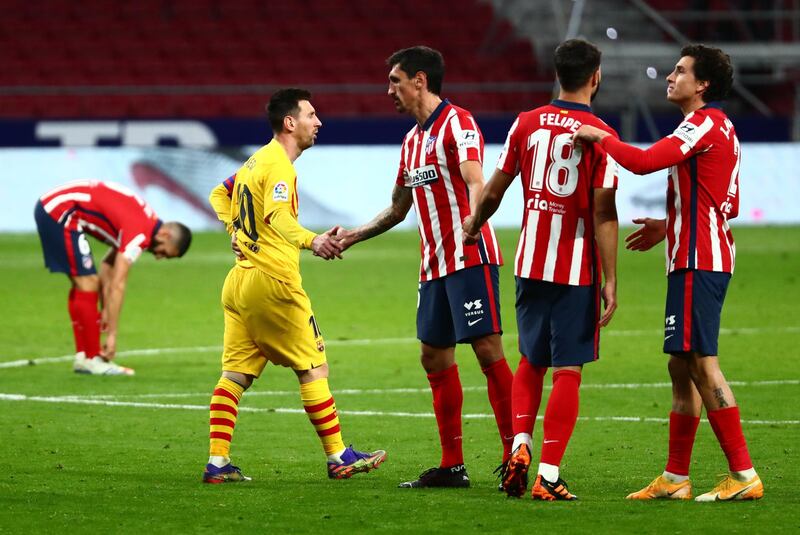 Stefan Savic 7 – Looked extremely solid alongside Gimenez. Together they snuffed out Griezmann and restricted Messi to one major chance all game. Reuters